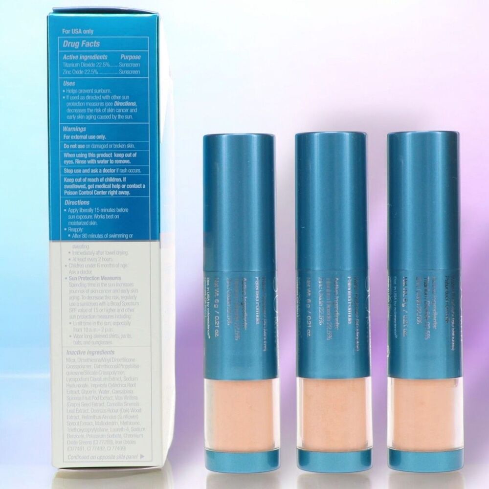 Last Price! NEW 3 PC $159 MSRP Colorescience Sunforgettable SPF 50 Medium